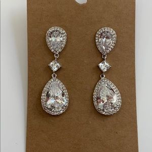Nadri CZ wedding earrings